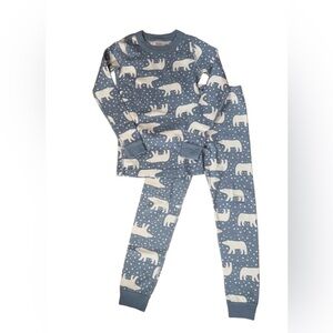 Hanna Andersson Long John Pajama Set in polar bear print, size 14-16 (youth)